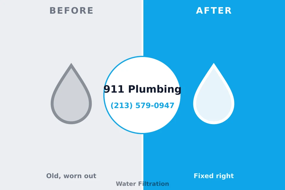 Before and after: plumbing company Olivet, TN